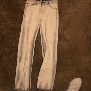 Armani Exchange Charcoal White Pants